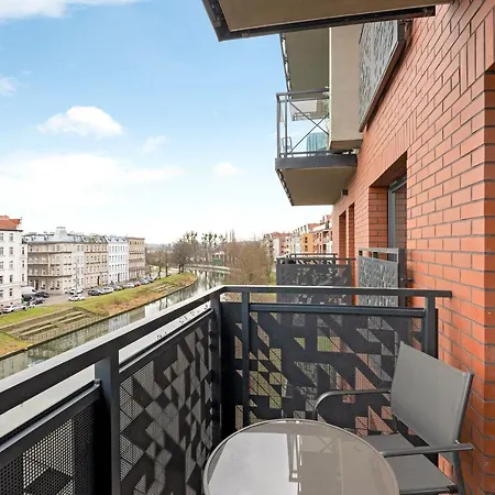 Dwie Motlawy Riverside & Center By Downtown Lejlighed