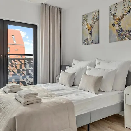 Appartamento Dwie Motlawy Riverside & Center By Downtown Danzica